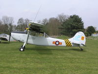 G-PDOG @ EGCL - Cessna 305C painted as Bird Dog 24550 - by Simon Palmer