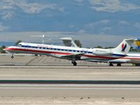 N817AE @ KLAS - American Eagle Airlines / 2002 Embraer EMB-135KL