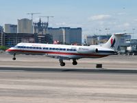 N808AE @ KLAS - American Eagle Airlines / 2001 Embraer EMB-135KL