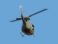 UNKNOWN @ VGT - M-HELC. Did see the ID as it flew directly overhead of me