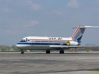N195US @ KYIP - DC-9-15F - by Mark Pasqualino