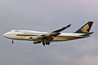9V-SMY @ LHR - Boeing 747 412 - by Les Rickman