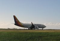 DQ-FJF @ NAN - Just touched down in Nadi, thrust reversers employed to slow down - by Micha Lueck