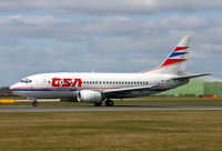 OK-CGJ @ EGCC - Czech 737 dashing down 24L. - by Kevin Murphy
