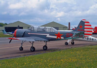 G-HYAK @ EGBP - IDA Bacau Yakovlev Yak-52 - by Les Rickman