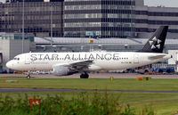9A-CTM @ EGCC - Croatian Star Alliance Airbus on its way to the gate. - by Kevin Murphy
