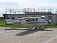 G-GBUN @ EGHR - Cessna 182 at Goodwood - by Simon Palmer