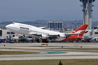 VH-OEE @ LAX - Qantas VH-OEE (FLT QFA8) departing RWY 25R enroute to Sydney  Int'l (YSSY). - by Dean Heald