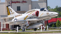 160024 - A4M Skyhawk 160024/Q6-00 at the Havelock N.C. Visitors Center - by Richard T Davis