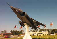 158976 - AV-8A Harrier 158976/GC-00 in front of the Havelock N.C. Police Station - by Richard T Davis
