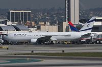 4X-EAJ @ LAX - EL AL Israel Airlines 4X-EAJ taxiing to the gate. - by Dean Heald