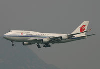 B-2447 @ HKG - Air China 747 on finals to Hong Kong. - by Kevin Murphy