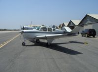 N6086E @ SZP - 1959 Beech K35 BONANZA, Continental IO-470-C 250 Hp, K model increased to 50 gallons fuel std. - by Doug Robertson