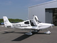 N226TS @ EGBT - Cirrus with doors open parked by the hangar - by Simon Palmer