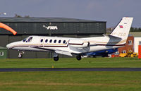 VP-CLD @ BOH - Cessna 550 Citation II - by Les Rickman