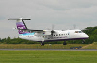 G-WOWD @ EGCC - Air South West landing on 06R. - by Kevin Murphy