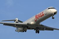 C-GJAZ @ LAX - Air Canada Jazz C-GJAZ (FLT JZA8529), originating from Edmonton Int'l (CYEG), on final approach to LAX RWY 24R. - by Dean Heald