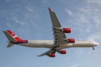 G-VWKD @ LAX - Virgin Atlantic G-VWKD Miss Behavin' (FLT VIR23) from Heathrow (EGLL) - London, England on final for RWY 24R. - by Dean Heald