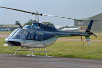 G-CTPW @ BOH - Bell 206B Jetranger 3 - by Les Rickman