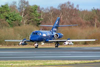 G-FRAK @ BOH - Dassault Falcon 20DC - by Les Rickman