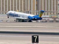 N864GA @ KLAS - Allegiant Air / 1989 McDonnell Douglas DC-9-83(MD-83) / 'I would like the number 7 - and an order of steaming hot McAllegiant's to go please' - by Brad Campbell