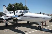 N722GA @ TOA - Cessna 441 N722GA parked at the west end of Torrance Airport (KTOA) - Torrance, California.