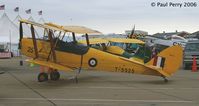 N6463 @ LFI - Pretty and bright (unlike the weather) Tigermoth on display