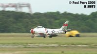 N186FS @ LFI - The Sabre, mere seconds before she rotates - by Paul Perry