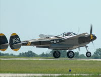 N138AM @ COU - P-38, 23 Skidoo on take off - by Don Thun
