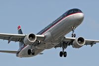 N162UW @ LAX - US Airways N162UW (FLT USA21) from Philadelphia Int'l (KPHL) on final approach to RWY 24R. - by Dean Heald