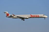 C-FJJZ @ LAX - Air Canada Jazz C-FJJZ (FLT JZA8529) from Edmonton Int'l (CYEG) on short-final to RWY 24R. - by Dean Heald