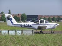 G-BGRX @ EGTC - Piper PA-38-112 Tomahawk at Cranfield - by Simon Palmer