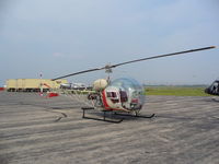 N666SM @ KJVL - Bell 47