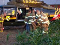 N92MD - MSP medevac Leaving accident scene - by D. Ryan