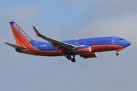 N437WN @ LAX - Southwest Airlines N437WN (FLT SWA217) from William P Hobby (KHOU) - Houston, TX - on final approach to RWY 24R. - by Dean Heald