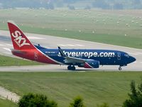 OM-NGB @ KRK - Sky Europe - Boeing 737-700 NG - by Artur Bado?