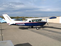 N3350S @ AJO - Team Precision Collision Racing (titles) 1969 Cessna 210J @ Corona Municipal Airport, CA - by Steve Nation