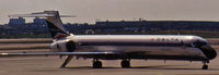 N908DA @ DFW - A new (in 1995) Delta MD-90 takes a break during a sultry summer evening. - by Daniel L. Berek