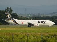 TC-SKD @ KRK - Sky Airlines - by Artur Bado?