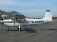 N5830B @ SZP - 1956 Cessna 182, Continental O-470-S 230 Hp - by Doug Robertson