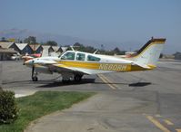 N680RM @ SZP - 1966 Beech 95-C55 BARON, two Continental IO-520s 285 Hp, refueling - by Doug Robertson