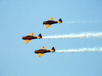 C-FHWX @ D52 - Canadian Harvards team at Geneseo show - by Jim Uber