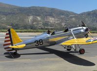 N58651 @ SZP - 1941 Ryan Aeronautical ST-3KR as PT-22, Kinner R5 160 Hp engine idling - by Doug Robertson