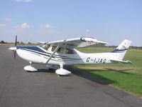 G-IJAG @ EGBT - Cessna 182 Skylane visiting Turweston - by Simon Palmer