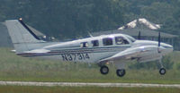 N37314 @ DAN - Beech Baron 58 in Danville Va. - by Richard T Davis