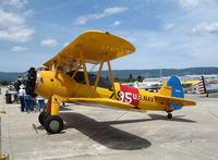 N58980 @ WVI - 1941 Boeing E75 in US Navy colors @ fly-in Watsonville, CA.  Sustained substantial damage on August 25, 2006 when acft lost power and pilot made forced landing nr. Morgan Hill, CA. - by Steve Nation