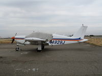 N4929J @ MER - 1968 Piper PA-28R-180 in lousy weather @ Castle AFB, CA - by Steve Nation