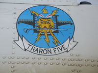 N757K @ MER - VT-5 squadron emblem on North American T-28C BuAer 140647 - by Steve Nation
