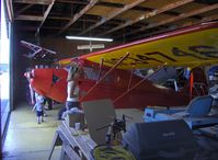 N34746 @ SZP - 1941 Porterfield FP-65 COLLEGIATE, Continental C75 75 Hp upgrade from original rare Franklin power, panel off from annual inspection - by Doug Robertson