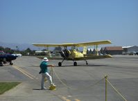 N7979 @ SZP - 1971 Grumman-Schweizer G-164 AG-CAT, taxi to fuel dock - by Doug Robertson